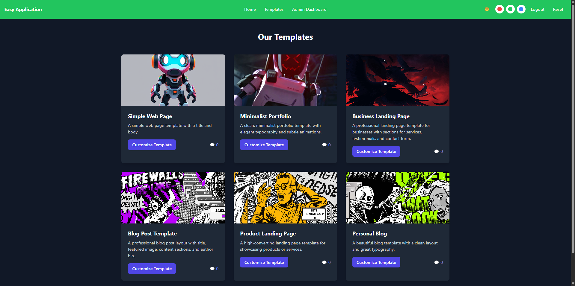 Easy Temp Homepage