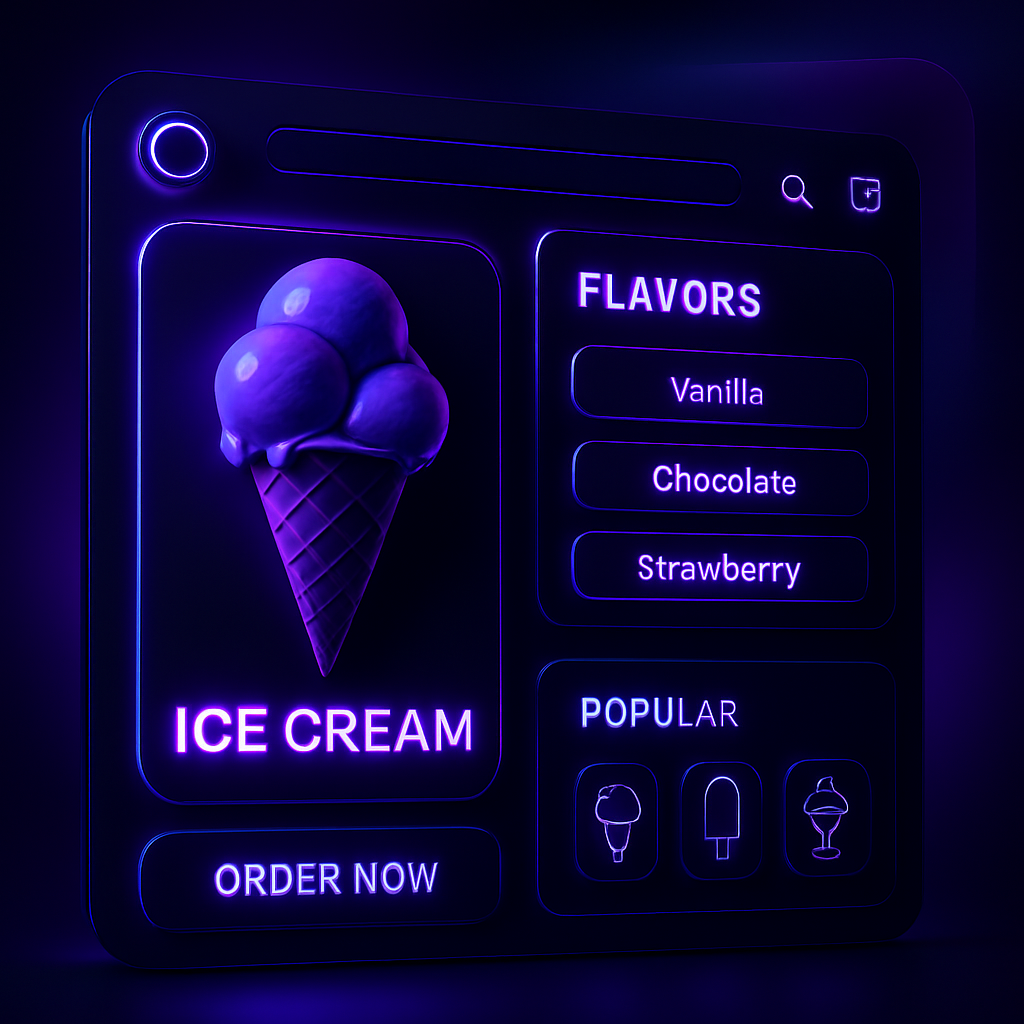 Ice Cream Shop Website